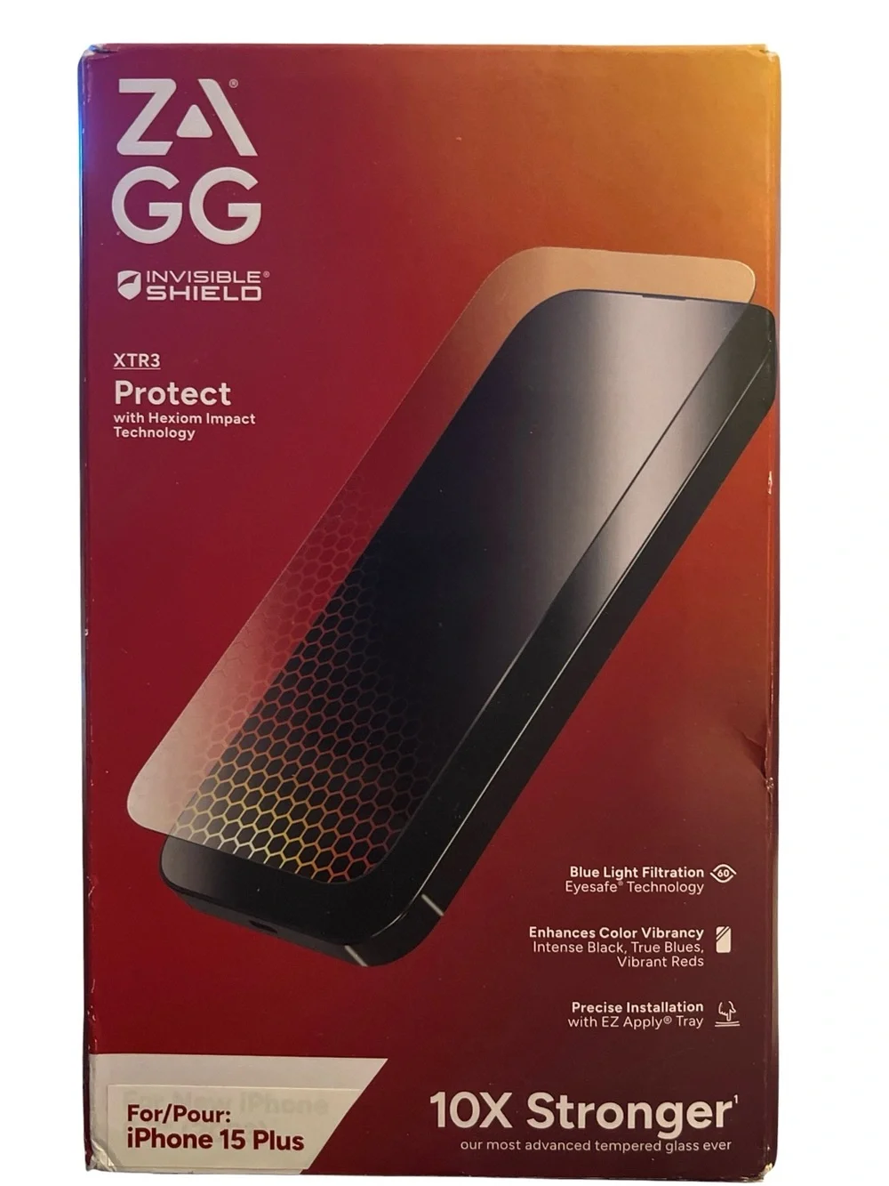 iPhone 15‎ Plus Screen Protectors ZAGG XTR3, Privacy, Otter Open Box 4-Bundle